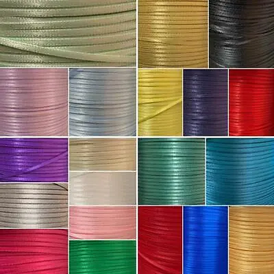 £3.25 • Buy 3 M Of Ribbon Thin 2mm Assorted Colours Doll House Dolls Craft Baby Baubles