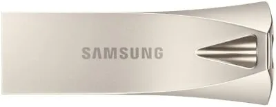 Samsung BAR Plus 256 GB Type-A 300 MBs USB 3.1 Flash Drive Champagne Silver MUF- • $116.11