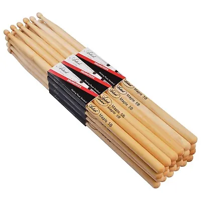 $45 • Buy Artist DSM5B Maple Drumsticks With Wooden Tips 12 Pairs