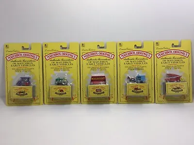 Matchbox Originals Authentic Recreations Of Early Vehicles New Sealed Lot-5 • $15