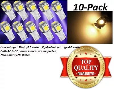 10-pack LED Bulb 12V AC/DC For Malibu And All T10 Landscape Lights - WARM WHITE • $13.99