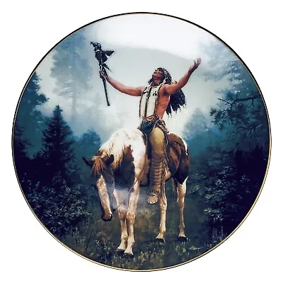 1992 Mystic Warrior Hamilton Collector Plate “Deliverance” By Chuck Ren 8.5  • $22.99