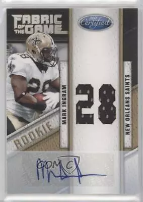 2011 Certified Die-Cut Jersey Number Signatures /30 Mark Ingram Rookie Auto RC • $29.28
