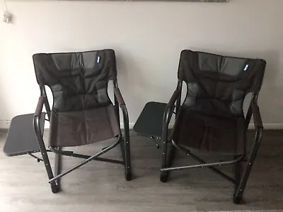 Kampa Camping Chairs Director Heavy Duty X2 • £70