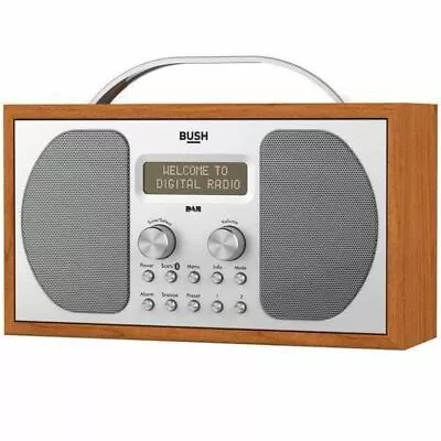 £34.99 • Buy Bush Wooden DAB Radio With Bluetooth, Clock & FM (DAB-1507BT) + Retail Box (NEW)