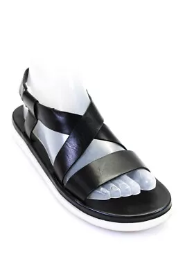 Via Spiga Women's Strappy Sling Back Rubber Sole Sandals Black Size 7 • $40.81
