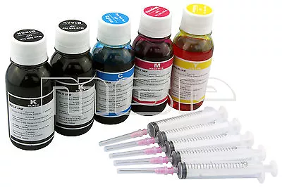 $25 • Buy 5x 100ml Refill Ink Kit For HP 564XL Photosmart B109 B110 B209 B210 3520 5520