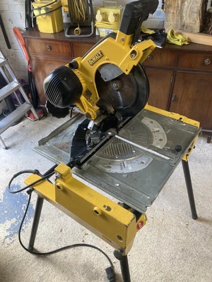 £250 • Buy  Dewalt DW742-LX Flip Table & Mitre Saw INC 110v Transformer, Reel & 4 Way Box