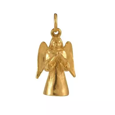 9ct Gold Large 3D Angel Charm • £275