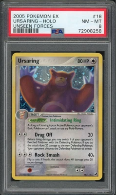 $29.99 • Buy Pokemon PSA NM-MT 8 EX Unseen Forces HOLO Ursaring 18/115