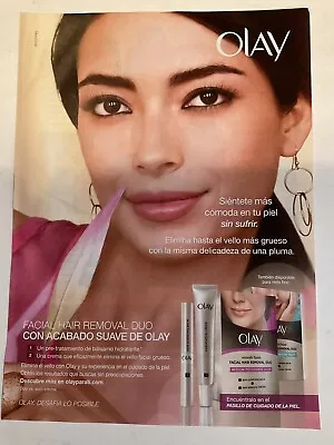 2013 Olay Facial Hair Removal Spanish Language Print Ad Original 13-1 • $5.99