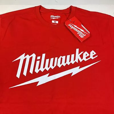 NEW NWT MILWAUKEE Power Tools Tool Heavy Duty TEE T SHIRT Sz Mens M Red  • $13.99