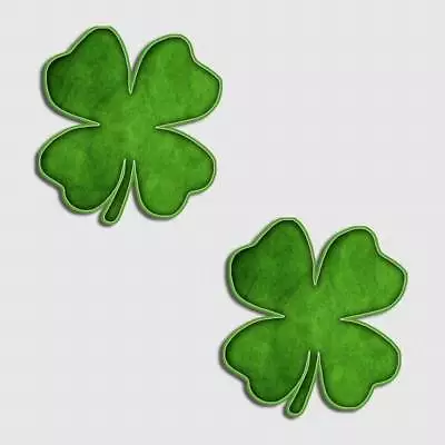 2 Pack Irish 4 Leaf Clover Decal Ireland Lucky Car Truck Phone Window Sticker  • $13.99