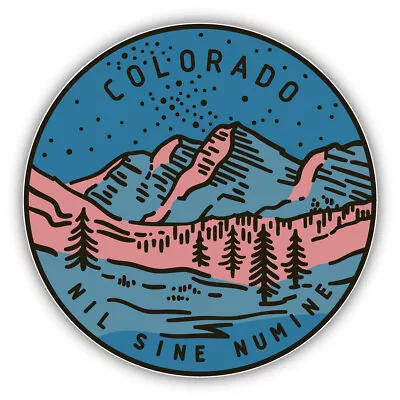 Colorado USA State Retro Vintage Vinyl Sticker Bumper Decal • $2.75