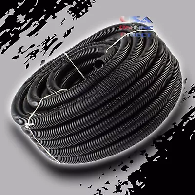 5/8  50 Feet Conduit Marine Grade Car Tubing Split Wire Loom Color Sleeve Tube  • $18.75