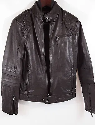 #235  7 DIAMONDS 'Siata' Trim Fit Leather Jacket Size S MSRP$495 Current Style • $95