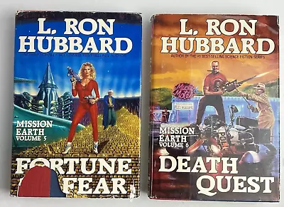 Death Quest Mission Earth Volumes 5 And 6 By L. Ron Hubbard Books First Editions • $37.23