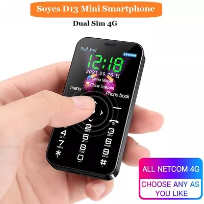 $56.98 • Buy World Smallest 4G Smartphone Soyes D13 Dual Sim 1.8in Student Mini Mobile Phone