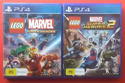 $33.95 • Buy LEGO Marvel Super Heroes+LEGO Marvel Super Heroes 2 PS4 X2 TRACKING+FREE POSTAGE