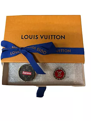 Louis Vuitton Supreme Brooch Set NIB • $1100