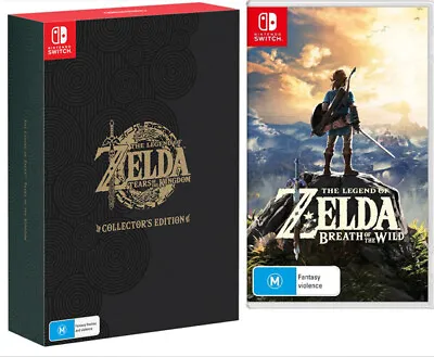 The Legend Of Zelda Tears Of The Kingdom Collector's & Breath Of The Wild Bundle • $289.95