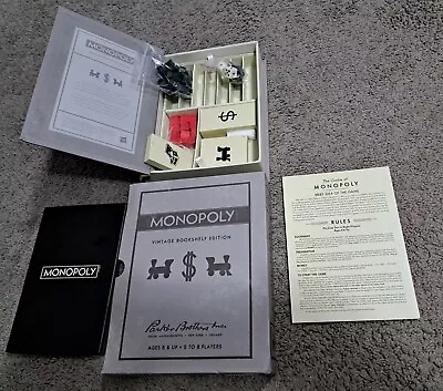 Monopoly Vintage Bookshelf Edition  Complete Stuff Still Brand New Never Used • $25.60