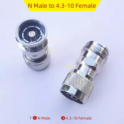 N Male To 4.3-10 Mini DIN Female RF Coaxial Converter Coax Adapter N-4.3/10 DIN • $11.40