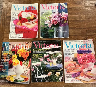 LOT Of 5 VICTORIA Magazines Romantic Living Inspiring Women 2003 • $12.99
