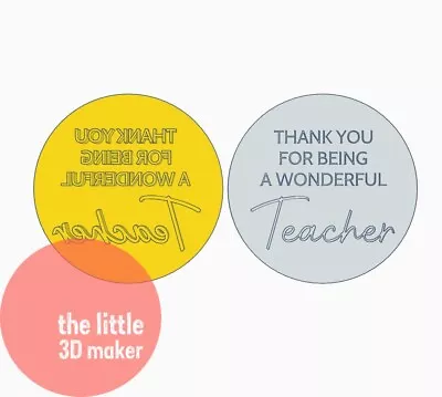$8.95 • Buy Thank You For Being A Wonderful Teacher Cookie Cutter Stamp Fondant Embosser
