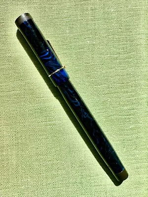 Mabie Todd Swan L205/52 Blue Lapis Lazuli Fountain Pen - Refurbished • £200