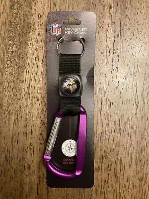 Minnesota Vikings NFL Navi-Biner Compass Key Chain!!   Official Licensed Product • $7.49