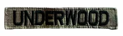 Underwood Name Tape Multicam Scorpion OCP Army Sew On • $1.80