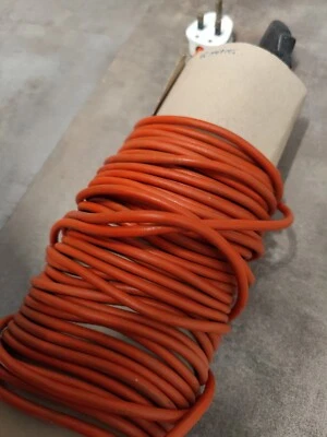 £20 • Buy FLYMO Lawnmower Power Cable 15 Metre Mains Lead With PLUG 15m 