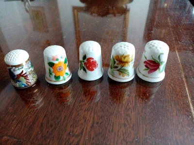 £2 • Buy A Set Of 5 Ceramic Thimbles