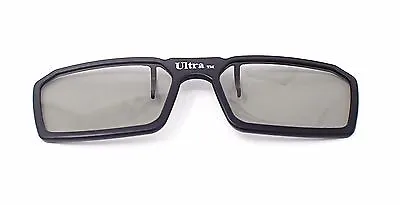 1 Pair Of Black Clip On 3D Glasses Circular Polorised For LG Tvs Cinema • £5.79