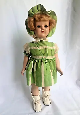 Antique MECHANICAL Wind Up DOLL Walks ROLLER SKATES 18  Limbs Move WORKS!  Video • $125