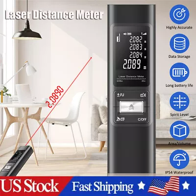 Waterproof Pocket Laser Distance Meter Range Finder Measure USB Rechargeable USA • $27.99