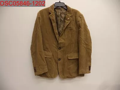 NWOT - Chouyatou Men's Khaki Vintage Corduroy Suit Blazer Jacket Size M • $111.30