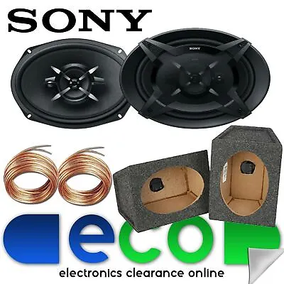£86.99 • Buy SONY XS-FB6930 3-Way 6x9  900 Watts Car Speakers & 6x9 Grey Pod Box (Pair)
