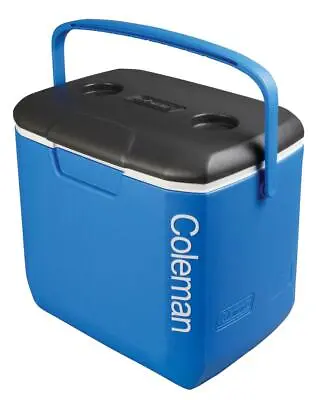 Coleman 28 L Blue Performance Tri Colour Cooler Camping Outdoors Beverage • £52.97