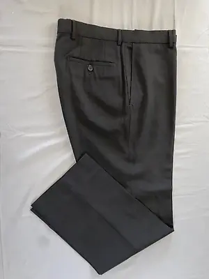 Hugo Boss James Brown US Flat Front Wool Dress Pants Slacks. Black 33X31. EUC! • $29.99