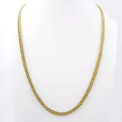 Cuban Link Chain 6.6mm Men's Necklace In 14K Hollow Yellow Gold 24in (23g) • $2149.15
