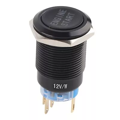 12V Waterproof Car Engine Start Push Button Switch Ignition Starter Black Zinc A • $15.85