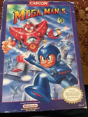 Mega Man 5 (NES 1992) CIB Authentic Tested With Inserts • $600