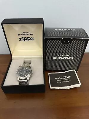 Zippo Mitsubishi Lancer Evolution VIII Chronograph Wristwatch Evo 8 4G63 Watch • $288.95