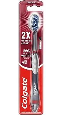 Colgate 360 Max White Sonic Power- Medium Toothbrush Whitening Toothbrush • £7.50