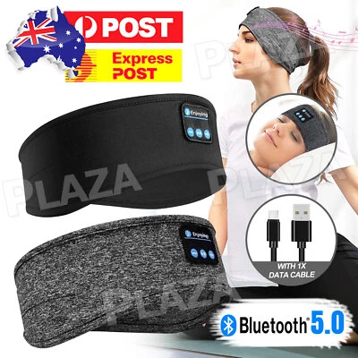 $12.95 • Buy Wireless Bluetooth 5.0 Stereo Eye Mask Headphones Earphone Sleep Music Mask