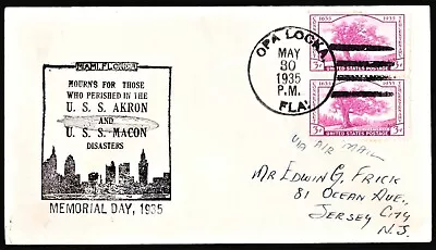 USS AKRON MACON ZRS Airmail Memorial Crash Cover Opa Locka FL May 30 1935 Miami • $9.95