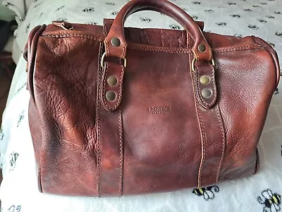 Vintage I Medici Leather Bag-Very Nice 12 Inch Satchel Good Condition • $39