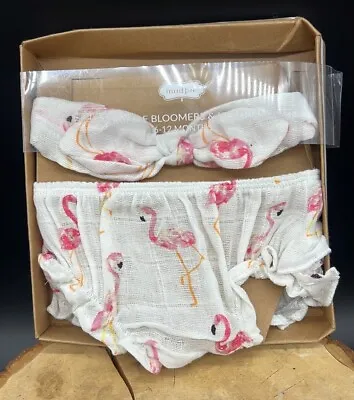 Mud Pie Kids Flamingo Baby Bloomer And Headband 6 - 12 Months • $5.99